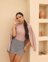 Conjunto Twin Set Ponto Pérola - Rose