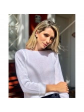 Blusa Ponto Pérola - Branco