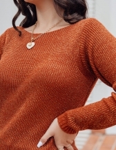 Blusa Lurex Gola Canoa - Terracota