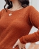 Blusa Lurex Gola Canoa - Terracota