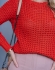 Blusa Pontão Gola Canelada - Laranja