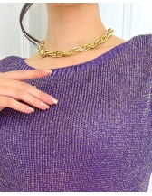 Cropped Lurex - Violeta