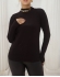 Blusa Básica Gola Alta - Preta