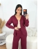 Conjunto Calça e Casaco Modal - Vinho