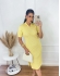Vestido Polo - Amarelo Manteiga