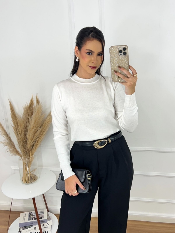 Blusa PB Manga Longa - Branca