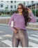 Blusa Pontão Gola Canelada - Lilás