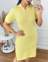 Vestido Polo - Amarelo Manteiga