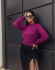 Cropped Gola Alta Trança - Fuscia