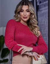 Cropped Lurex - Pink