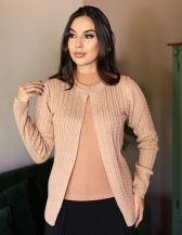 Casaco Trança - Rosa