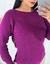 Blusa Pérola Bolinhas - Fuscia