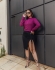 Cropped Gola Alta Trança - Fuscia