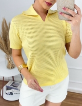 Blusa Polo - Amarelo Manteiga