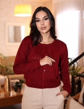 Casaco Rendado - Vermelho