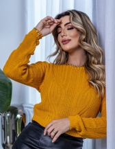 Cropped Canoa - Mostarda