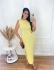 Vestido Canoa - Amarelo Manteiga