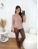 Blusa Mousse Gola Alta - Rose