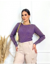 Cropped Lurex - Violeta