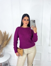Blusa Pérola Bolinhas - Fuscia
