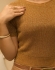 Cropped com Brilho - Madeira