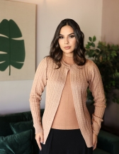 Casaco Trança - Rosa