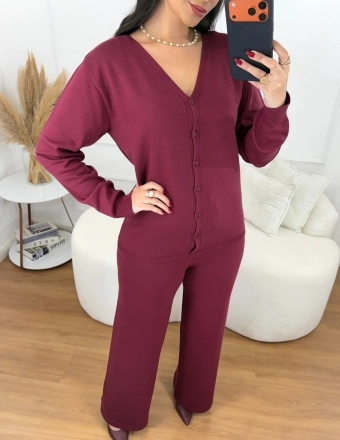 Conjunto Calça e Casaco Modal