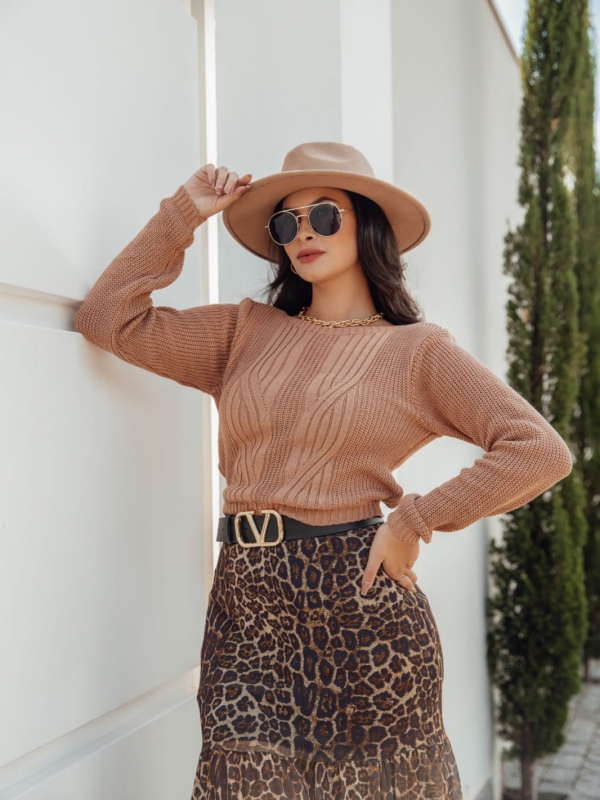 Cropped Canoa - Bege