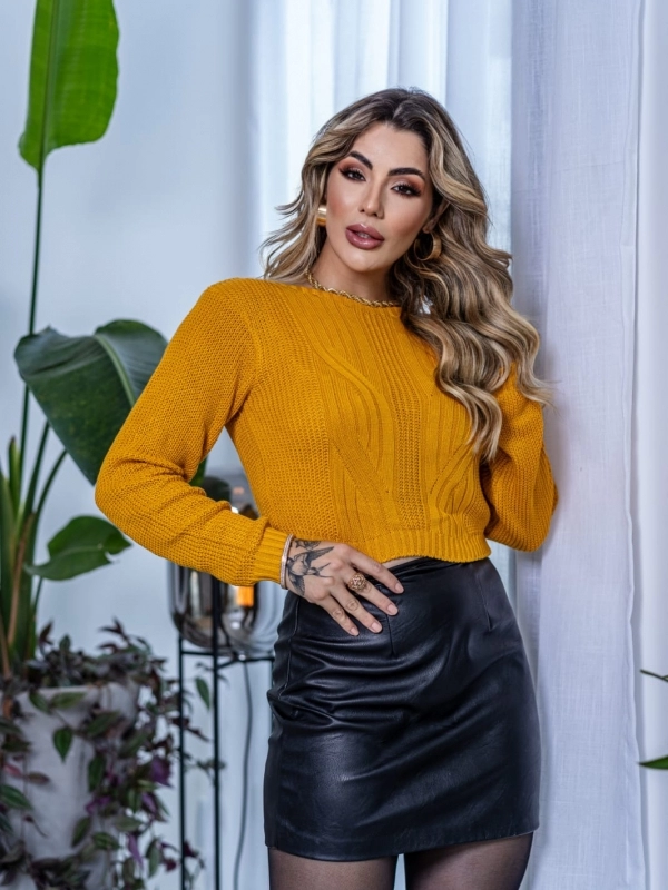 Cropped Canoa - Mostarda