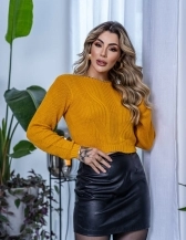Cropped Canoa - Mostarda