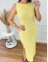 Vestido Canoa - Amarelo Manteiga