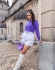 Blusa Básica Gola Alta - Violeta
